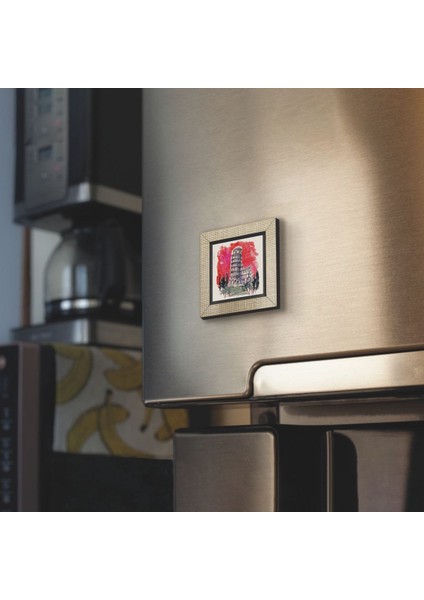 Pisa Kulesi Baskılı Mdf MAGNETKRG-051BUZDOLABI Süsü fiyatları