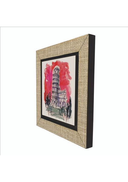 Pisa Kulesi Baskılı Mdf MAGNETKRG-051BUZDOLABI Süsü indirimleri