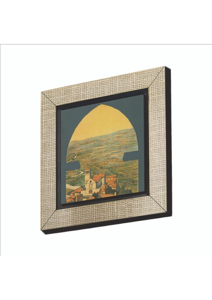Italya Görseli Baskılı Mdf MAGNETKRG-059BUZDOLABI Süsü