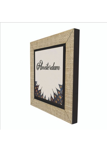 Amsterdam Görseli Baskılı Mdf MAGNETKRG-012BUZDOLABI Süsü indirimleri