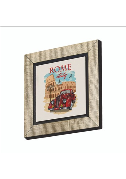 Roma Görseli Baskılı Mdf MAGNETKRG-045BUZDOLABI Süsü