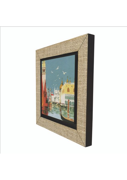 Venedik Görseli Baskılı Mdf MAGNETKRG-048BUZDOLABI Süsü indirimleri
