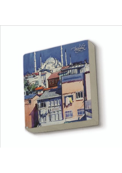 Sultanahmet Camii Baskılı Doğaltaş MAGNETKRT-015BUZDOLABI Süsü