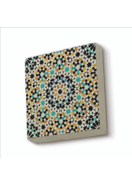 Çini Desen Baskılı Doğaltaş MAGNETKD-009BUZDOLABI Süsü