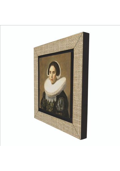 Bir Kadın Portresi Frans Hals, 1630 Baskılı Mdf MAGNETKRG-133BUZDOLABI Süsü indirimleri