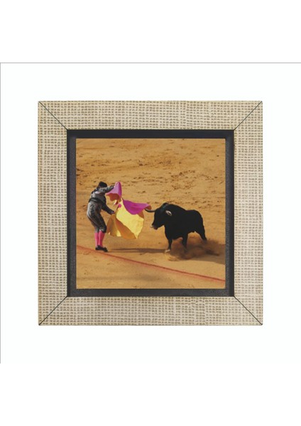 Ispanya Boğa Güreşi Baskılı Mdf MAGNETKRG-064BUZDOLABI Süsü