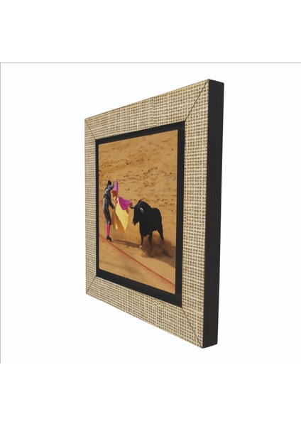 Ispanya Boğa Güreşi Baskılı Mdf MAGNETKRG-064BUZDOLABI Süsü