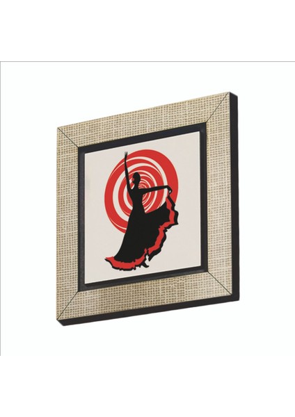 Ispanyol Flamenko Dansçısı Baskılı Mdf MAGNETKRG-063BUZDOLABI Süsü