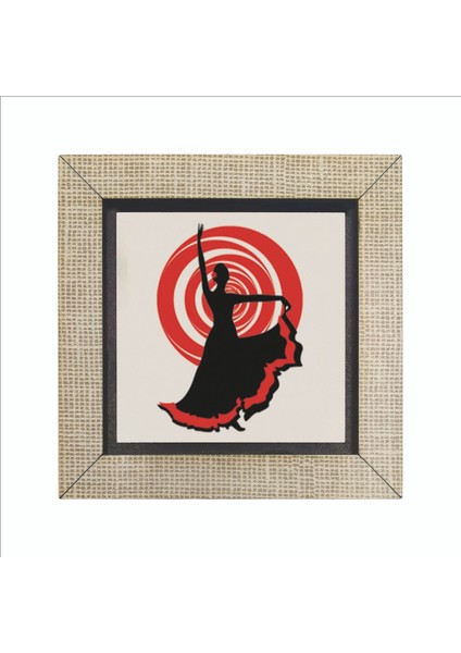 Ispanyol Flamenko Dansçısı Baskılı Mdf MAGNETKRG-063BUZDOLABI Süsü fırsatları