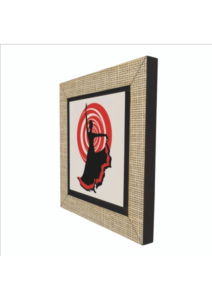 Ispanyol Flamenko Dansçısı Baskılı Mdf MAGNETKRG-063BUZDOLABI Süsü indirimleri