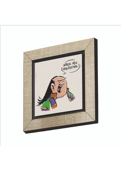 Haagse Harry Hollanda Çizgiroman Karakteri Baskılı Mdf MAGNETKRG-043BUZDOLABI Süsü