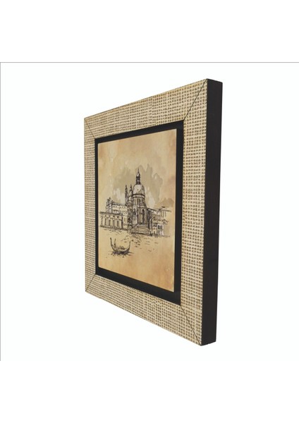 Venedik Görseli Baskılı Mdf MAGNETKRG-050BUZDOLABI Süsü indirimleri