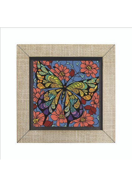 Kelebek Baskılı Mdf MAGNETKRG-152BUZDOLABI Süsü fırsatları