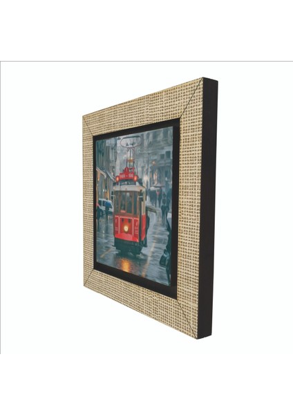 Nostaljik Tramvay Baskılı Mdf MAGNETKRT-048BUZDOLABI Süsü indirimleri