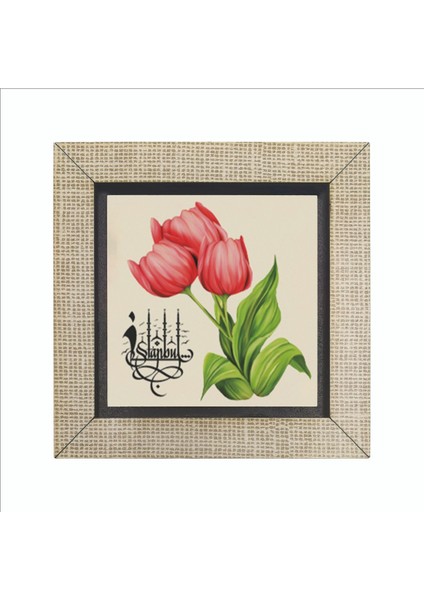 Istanbul Lalesi Baskılı Mdf MAGNETKRT-069BUZDOLABI Süsü fırsatları