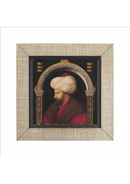 Fatih Sultan Mehmet Gentile Bellini ÇIZIMI,1480 Baskılı Mdf MAGNETKRT-088BUZDOLABI Süsü fırsatları