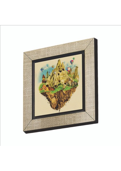 Kapadokya Baskılı Mdf MAGNETKRT-116BUZDOLABI Süsü