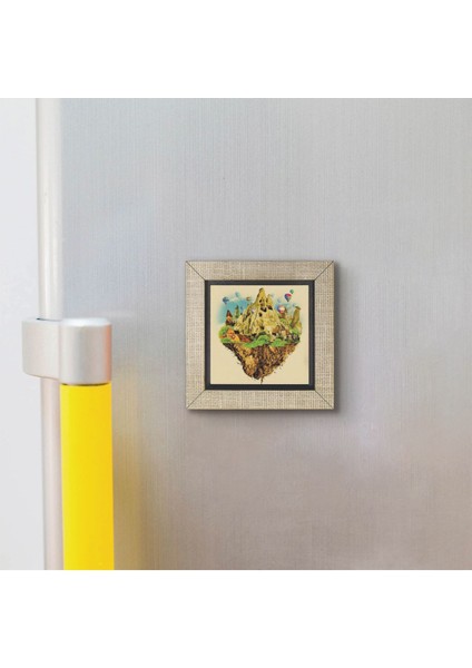 Kapadokya Baskılı Mdf MAGNETKRT-116BUZDOLABI Süsü modelleri