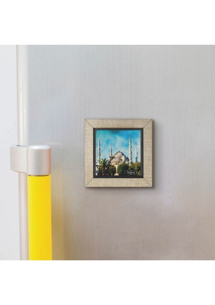 Sultanahmet Camii Baskılı Mdf MAGNETKRT-013BUZDOLABI Süsü