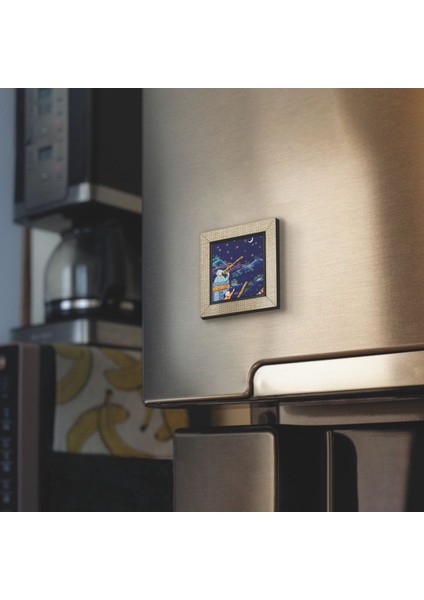 Osmanlı Müneccim Minyatürü Baskılı Mdf MAGNETKRT-121BUZDOLABI Süsü fiyatları