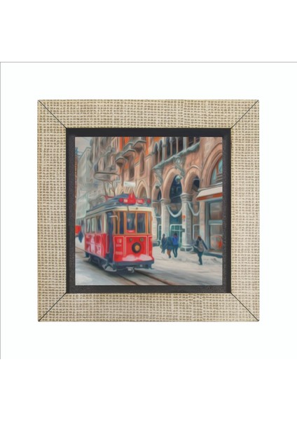 Nostaljik Tramvay Baskılı Mdf MAGNETKRT-046BUZDOLABI Süsü fırsatları