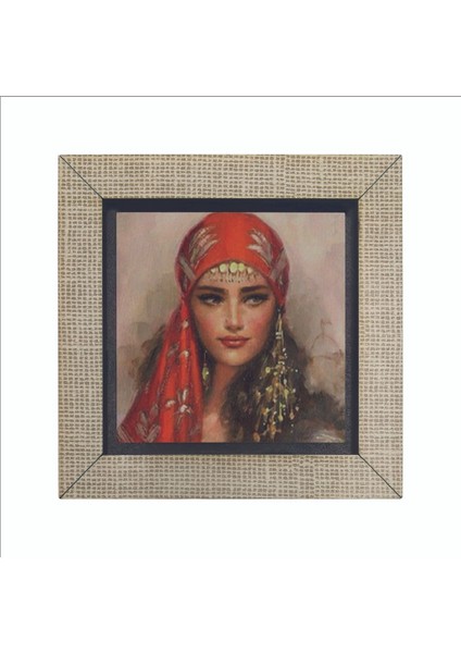 Anadolu Kadını Çizimi Baskılı Mdf MAGNETKRT-112BUZDOLABI Süsü fırsatları