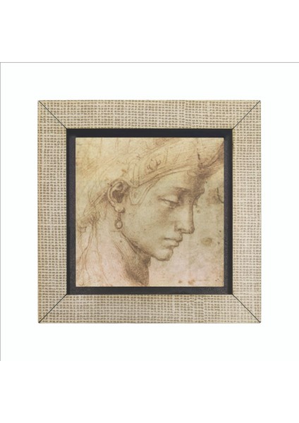 Baş Etüdü Leonardo Da Vinci Baskılı Mdf MAGNETKRG-139BUZDOLABI Süsü fırsatları