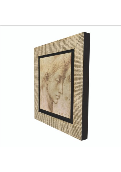 Baş Etüdü Leonardo Da Vinci Baskılı Mdf MAGNETKRG-139BUZDOLABI Süsü indirimleri