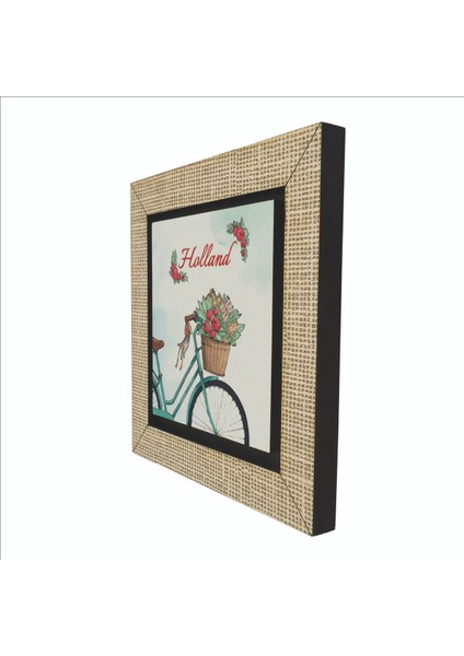 Hollanda Bisklet Görseli Baskılı Mdf MAGNETKRG-031BUZDOLABI Süsü indirimleri