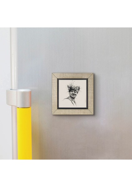 Atatürk Baskılı Mdf MAGNETKRT-105BUZDOLABI Süsü
