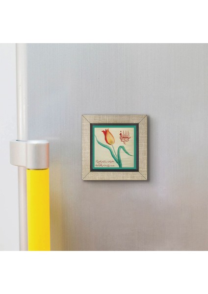 Mevlevi Lale Baskılı Mdf MAGNETKRT-070BUZDOLABI Süsü modelleri