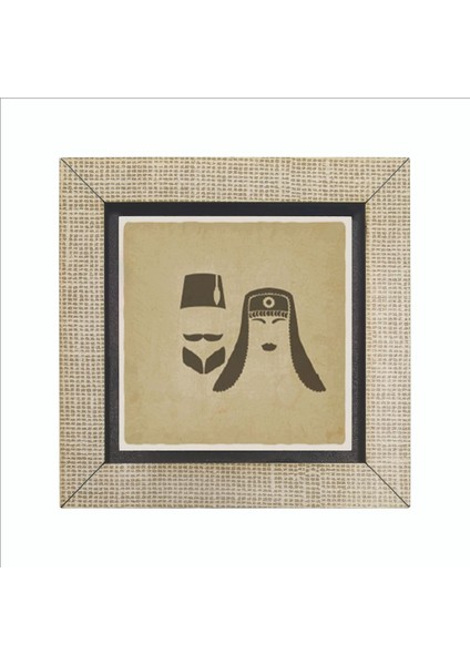 Osmanlı Kadın & Erkek Ikon Baskılı Mdf MAGNETKRT-108BUZDOLABI Süsü fırsatları