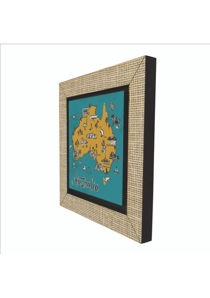 Avusturalya Sembolleri Baskılı Mdf MAGNETKRG-065BUZDOLABI Süsü indirimleri