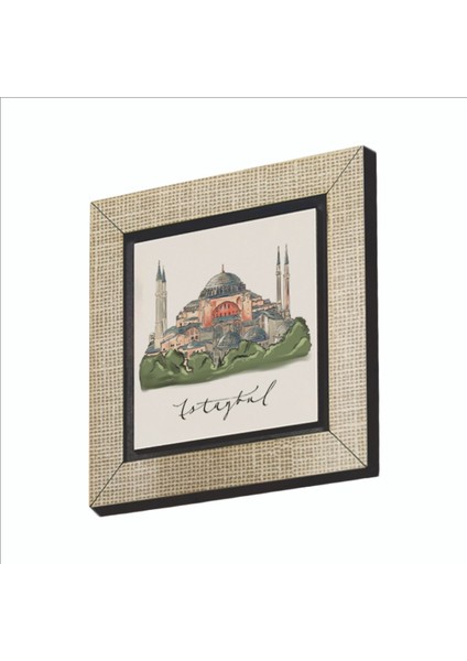 Ayasofya Camii Baskılı Mdf MAGNETKRT-006BUZDOLABI Süsü