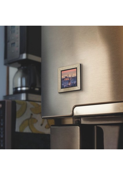 Galata Kulesi + Süleymaniye Camii Baskılı Mdf MAGNETKRT-024BUZDOLABI Süsü fiyatları