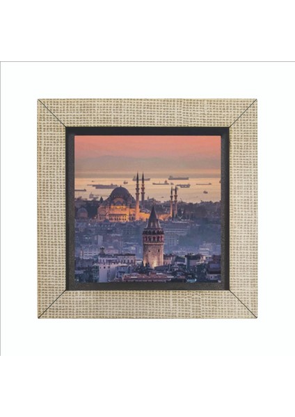 Galata Kulesi + Süleymaniye Camii Baskılı Mdf MAGNETKRT-024BUZDOLABI Süsü fırsatları