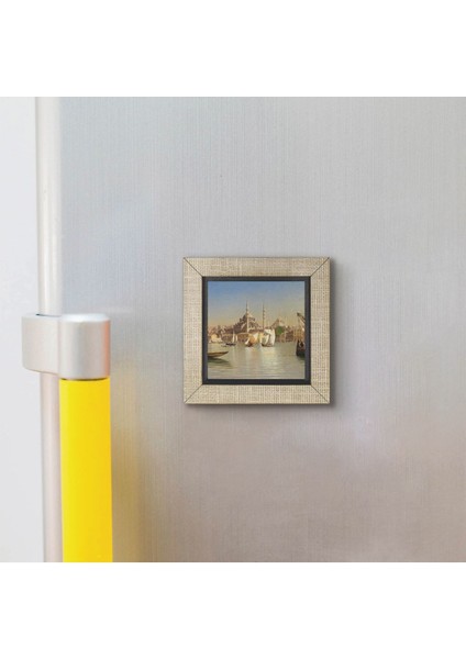 Eminönü Yeni Camii Çizim, Osmanlı Dönemi Baskılı Mdf MAGNETKRT-043BUZDOLABI Süsü modelleri