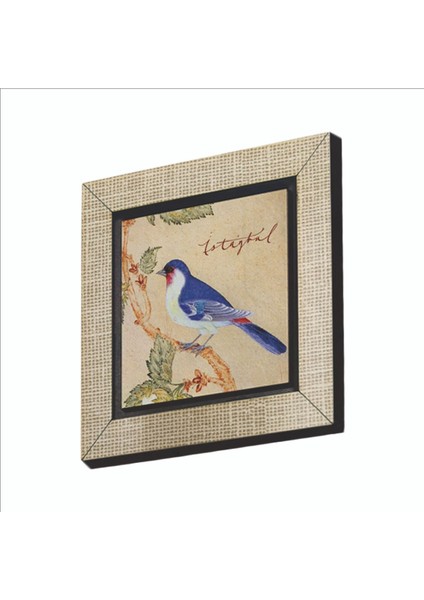 Istanbul Kuşu Baskılı Mdf MAGNETKRT-068BUZDOLABI Süsü