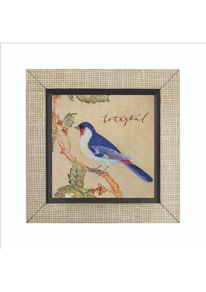 Istanbul Kuşu Baskılı Mdf MAGNETKRT-068BUZDOLABI Süsü fırsatları
