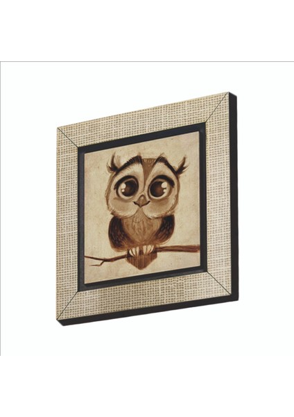 Baykuş Baskılı Mdf MAGNETKRG-163BUZDOLABI Süsü