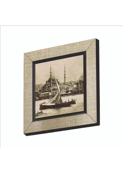 Eminönü Yeni Camii Fotoğraf, 1934 Baskılı Mdf MAGNETKRT-041BUZDOLABI Süsü