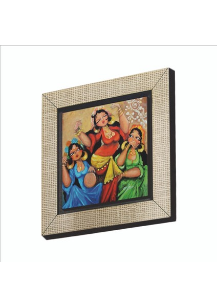 Dans Eden Oryantal Kadınlar Baskılı Mdf MAGNETKRG-145BUZDOLABI Süsü