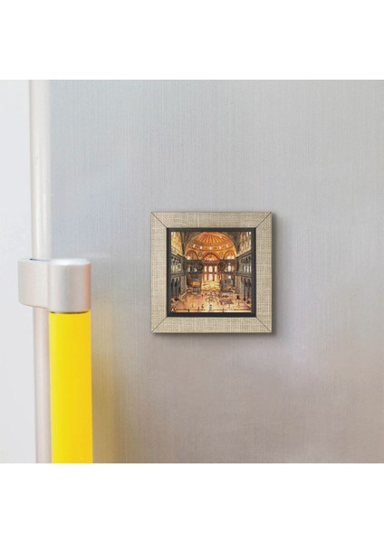 Ayasofya Camii Içi Baskılı Mdf MAGNETKRT-009BUZDOLABI Süsü modelleri