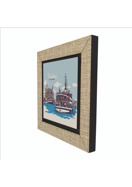 Kadıköy Vapuru Baskılı Mdf MAGNETKRT-035BUZDOLABI Süsü indirimleri