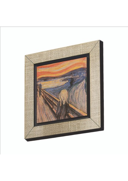 Çığlık Edvard Munch, 1893 Baskılı Mdf MAGNETKRG-168BUZDOLABI Süsü