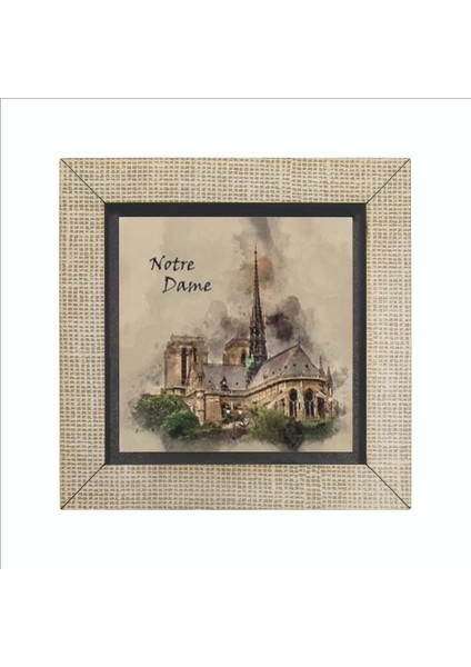 Notre Dame Baskılı Mdf MAGNETKRG-005BUZDOLABI Süsü fırsatları