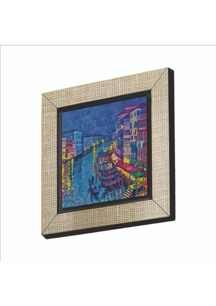 Venedik Görseli Baskılı Mdf MAGNETKRG-049BUZDOLABI Süsü