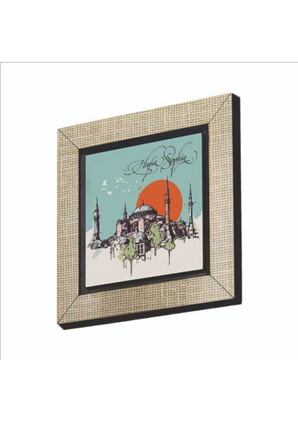 Ayasofya Camii Baskılı Mdf MAGNETKRT-004BUZDOLABI Süsü