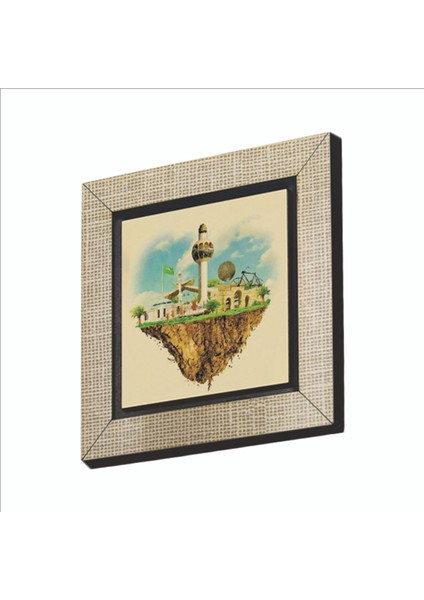 Suudi Arabistan Görseli Baskılı Mdf MAGNETKRG-073BUZDOLABI Süsü