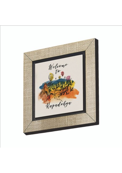 Kapadokya Baskılı Mdf MAGNETKRT-118BUZDOLABI Süsü